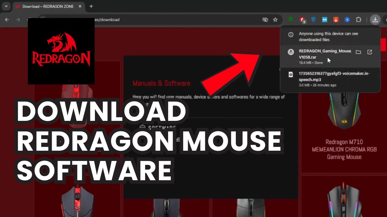 Как скачать программное обеспечение для мыши Redragon
