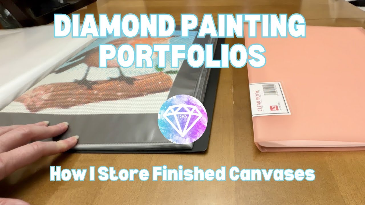 How I Store Finished Canvases | Diamond Painting Portfolios