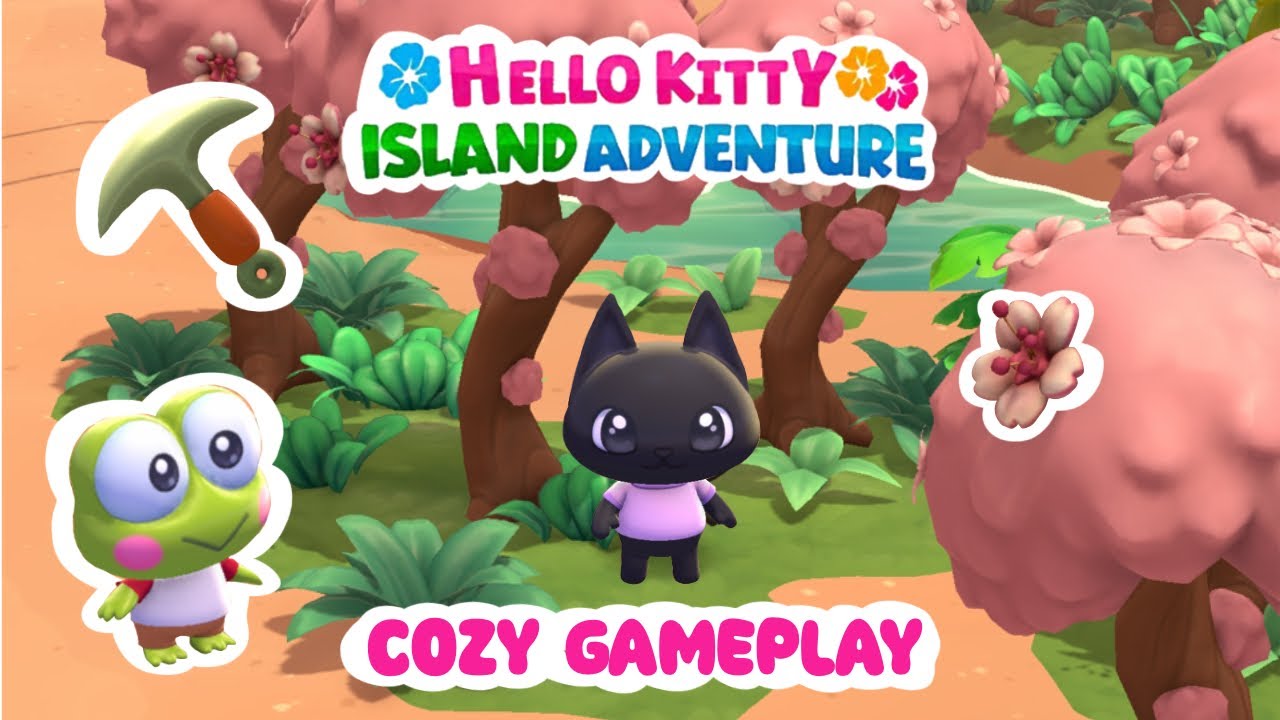 COZY GAMEPLAY ⛏️🌺 Hello Kitty Island Adventure PART 15!🍦 + how to craft the pickaxe with Keroppi ✨