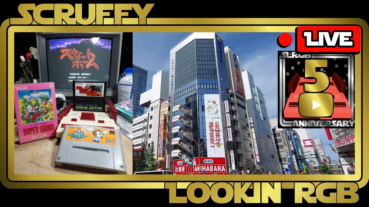 Famicom Game Hunt & Channel Member Give Away Live Akihabara
