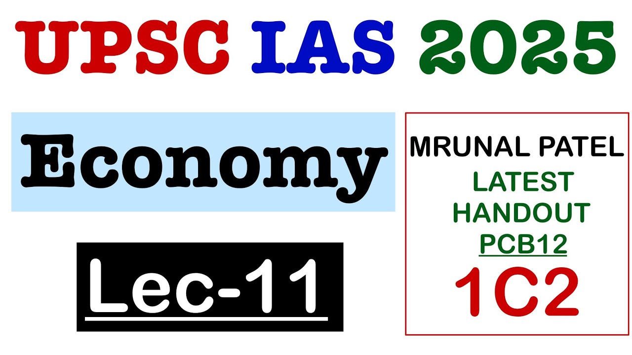 Mrunal sir economy PCB 12 Pillar 1C2 For UPSC IAS 2025| LEC - 11 | IPO , Sensex, DEMAT