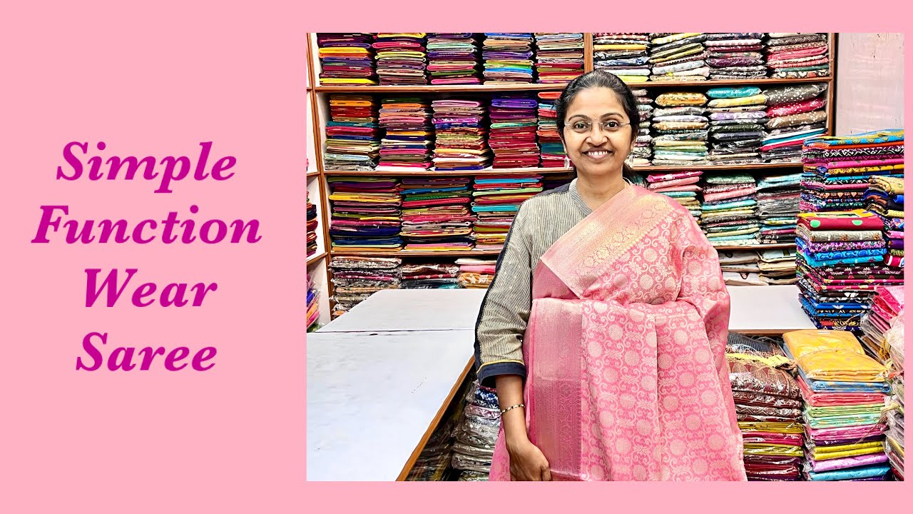 SIMPLE FUNCTION WEAR SAREE ││PSR BROTHERS ││WhatsApp 9384851299