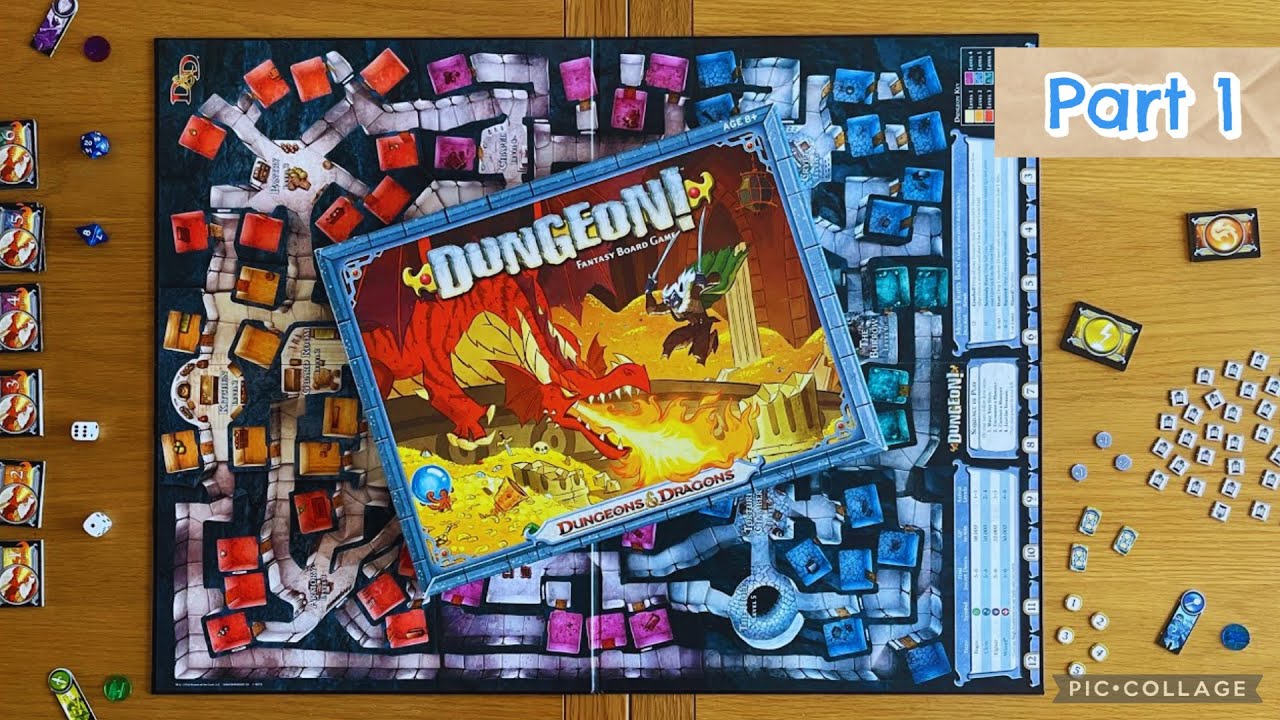 Dungeons & Dragons: Dungeon! Fantasy Board Game Playthrough – First Rooms And First Battles (Part 1)