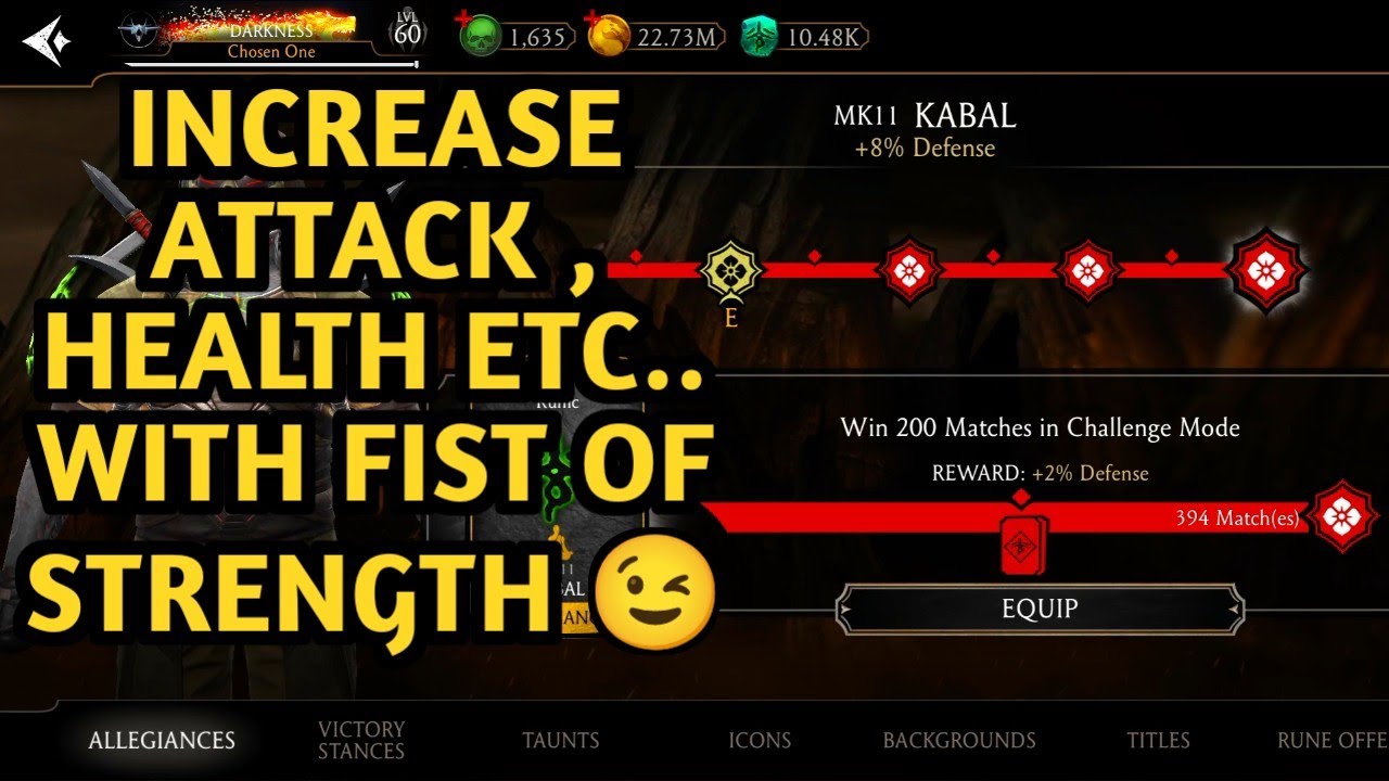 HOW TO INCREASE ATTACK , HEALTH , DEFENCE ETC...