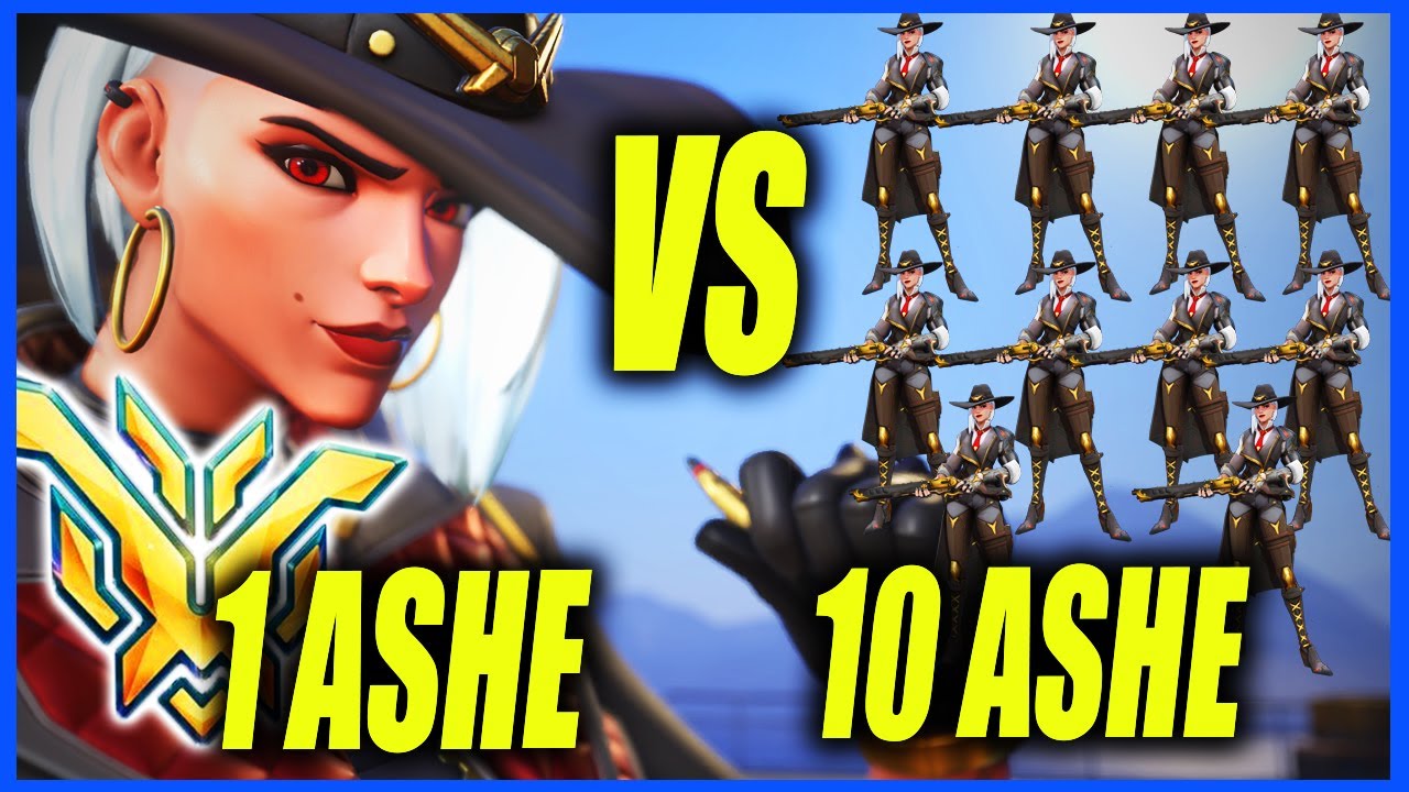 1 SUPER Top 500 ASHE vs 10 ASHE (ft. @Sesuko) RETO IMPOSIBLE | Overwatch 2