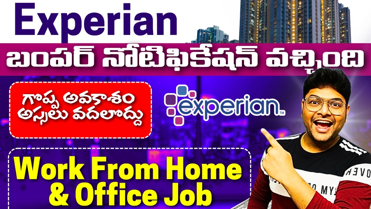 Latest Hybrid jobs from Experian | No Coding Role | Freshers | Off Campus Drive | This is Vidhey