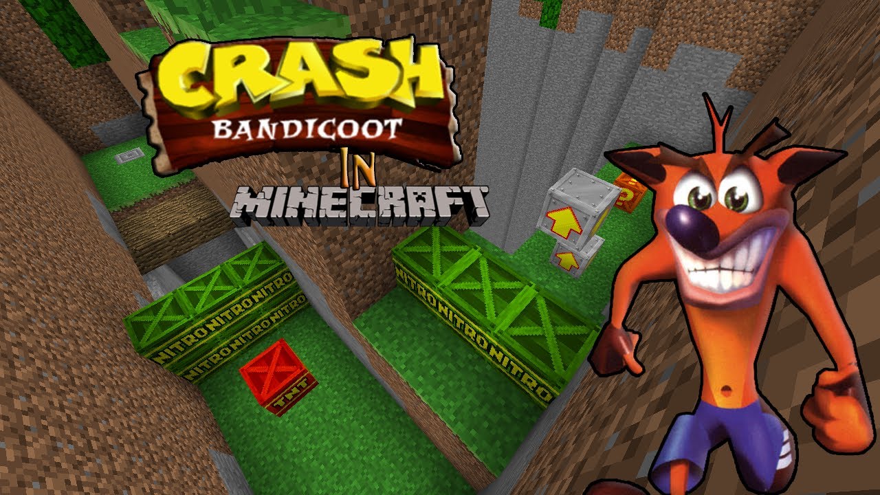 Crash Bandicoot Crates in Vanilla Minecraft! (5000 subs special)