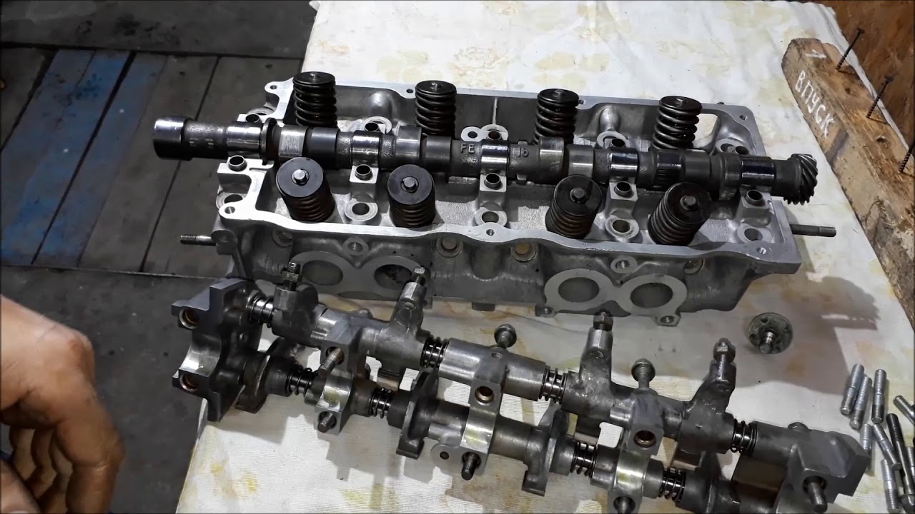 Сборка головки блока цилиндров Мазда626.двиг FE.2.0л.8кл.Cylinder head assembly