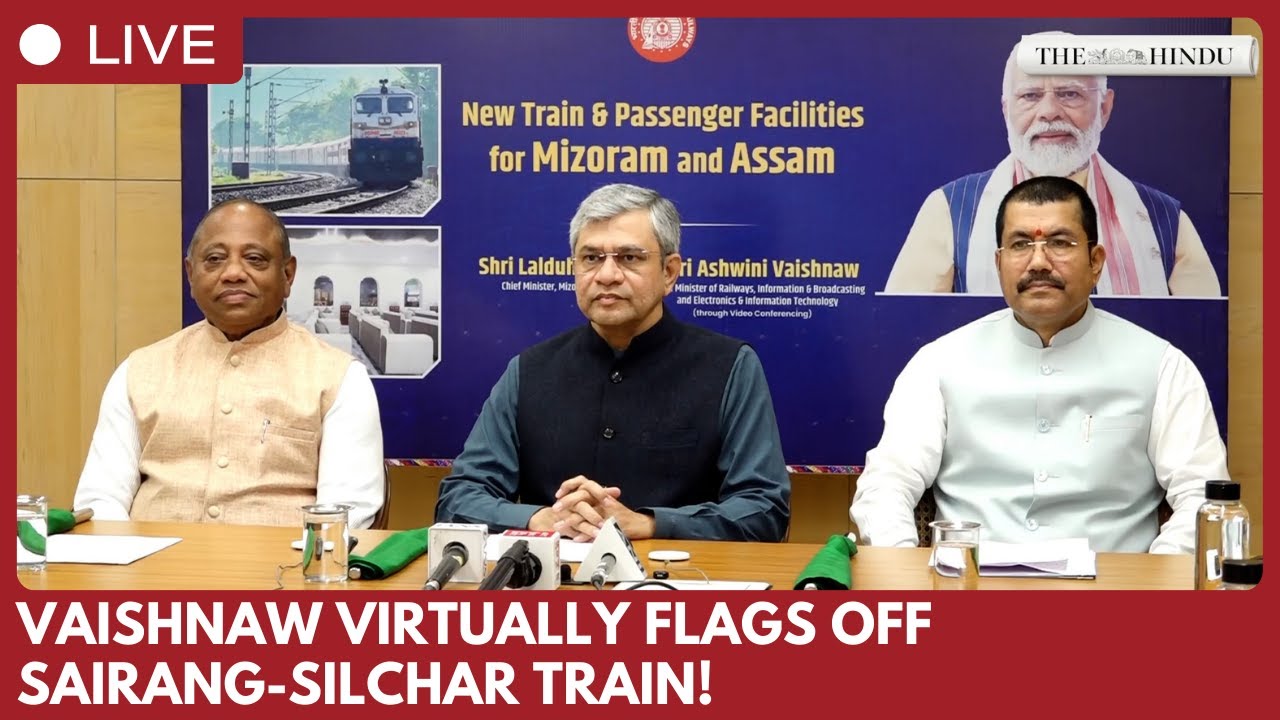 Ashwini Vaishnaw virtually flags off Sairang-Silchar passenger train in Mizoram