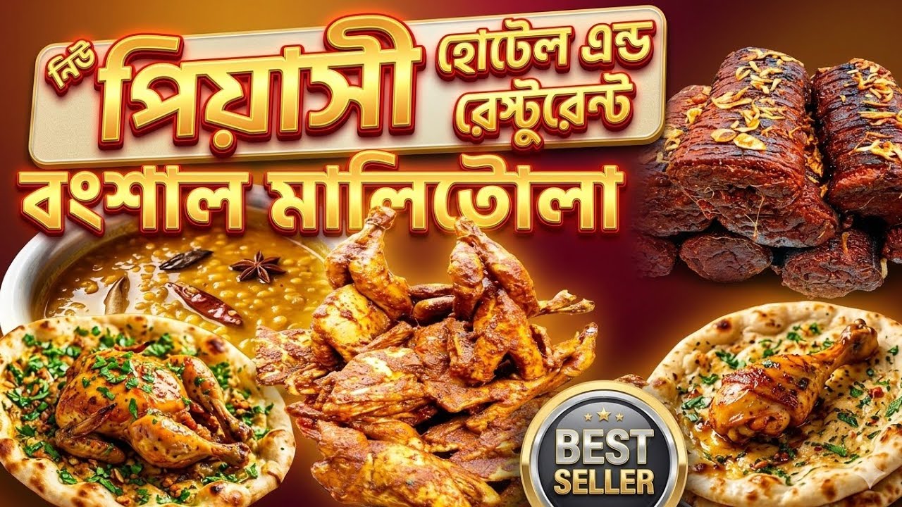 🔥🍗বংশাল মাল্টিটোলার বিখ্যাত নিউ পিয়াসী হোটেলের রাজকীয় খাবার! | Old Dhaka Street Food