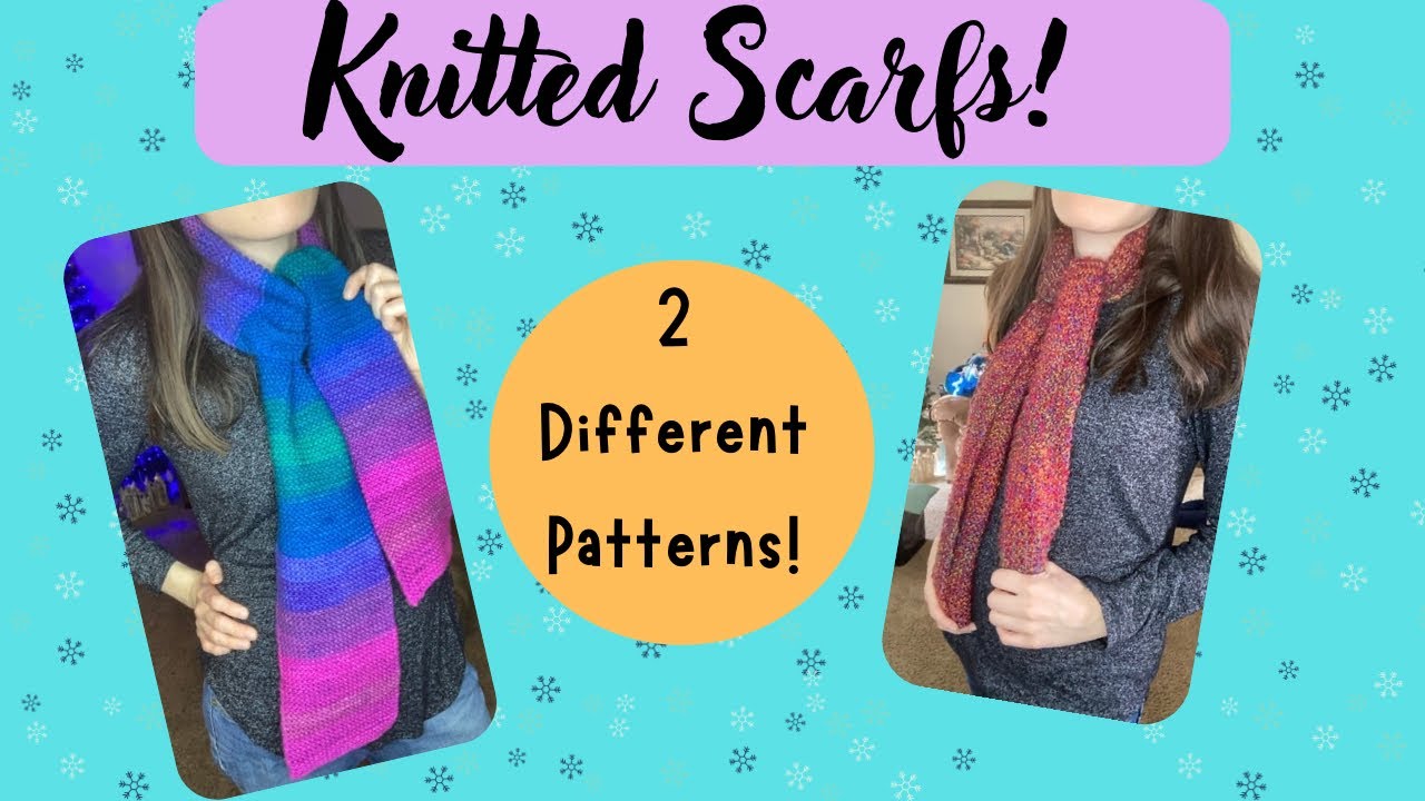 How to Knit a Scarf! (2 different Scarf Options!) 