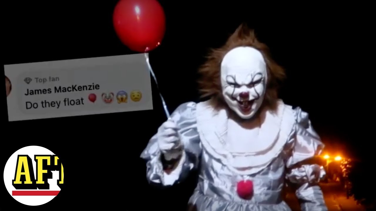 Otäck clown sätter skräck i byn – vill jagas av polisen