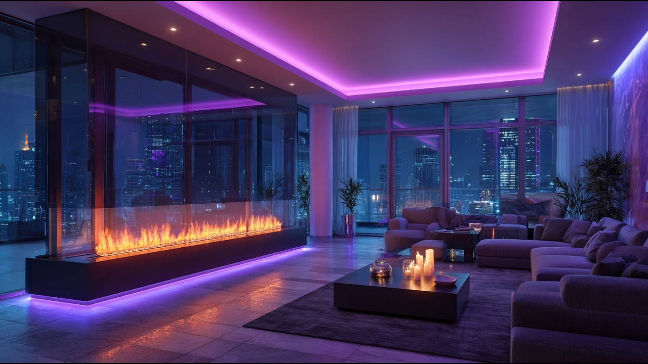 Neon City Apartment Lo fi Beats 🌙 Late Night Focus & Relaxing Work Music