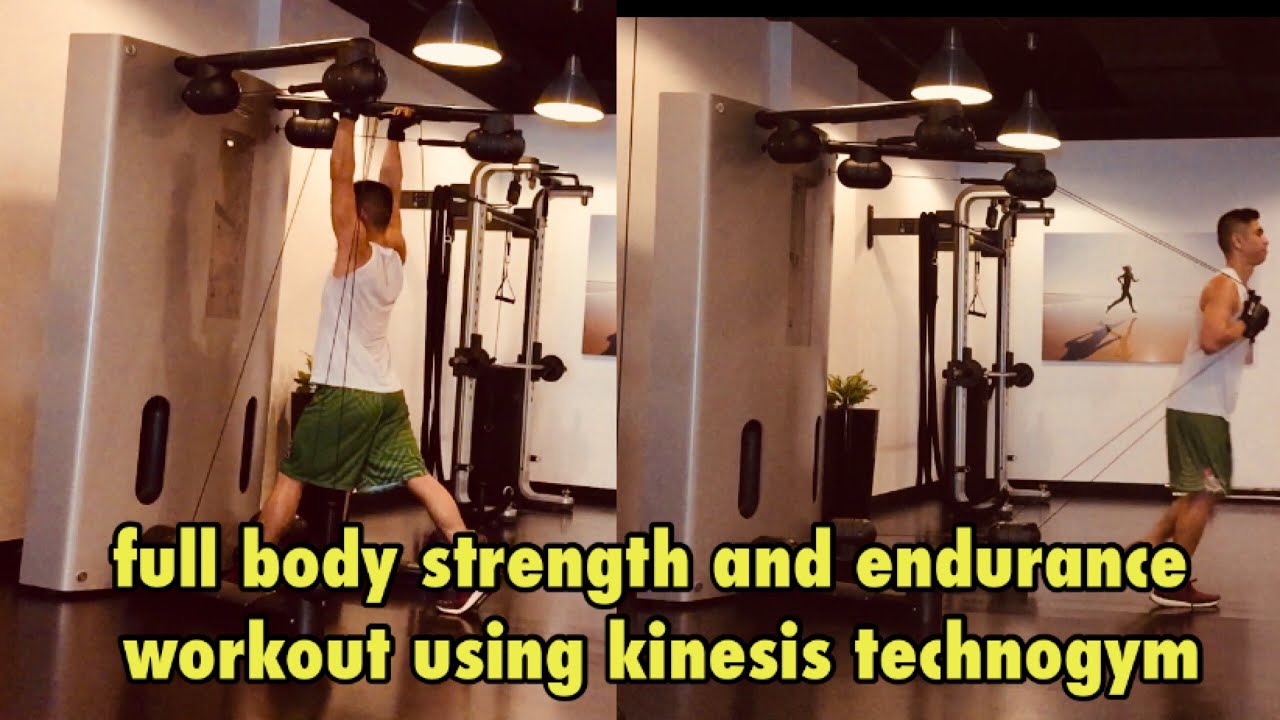 Full body strength and endurance workout using kinesis technogym