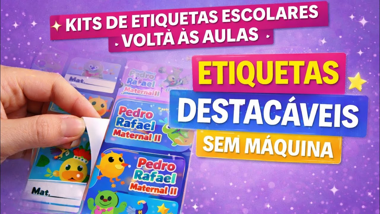 Como fazer cartela de adesivo SEM MÁQUINA