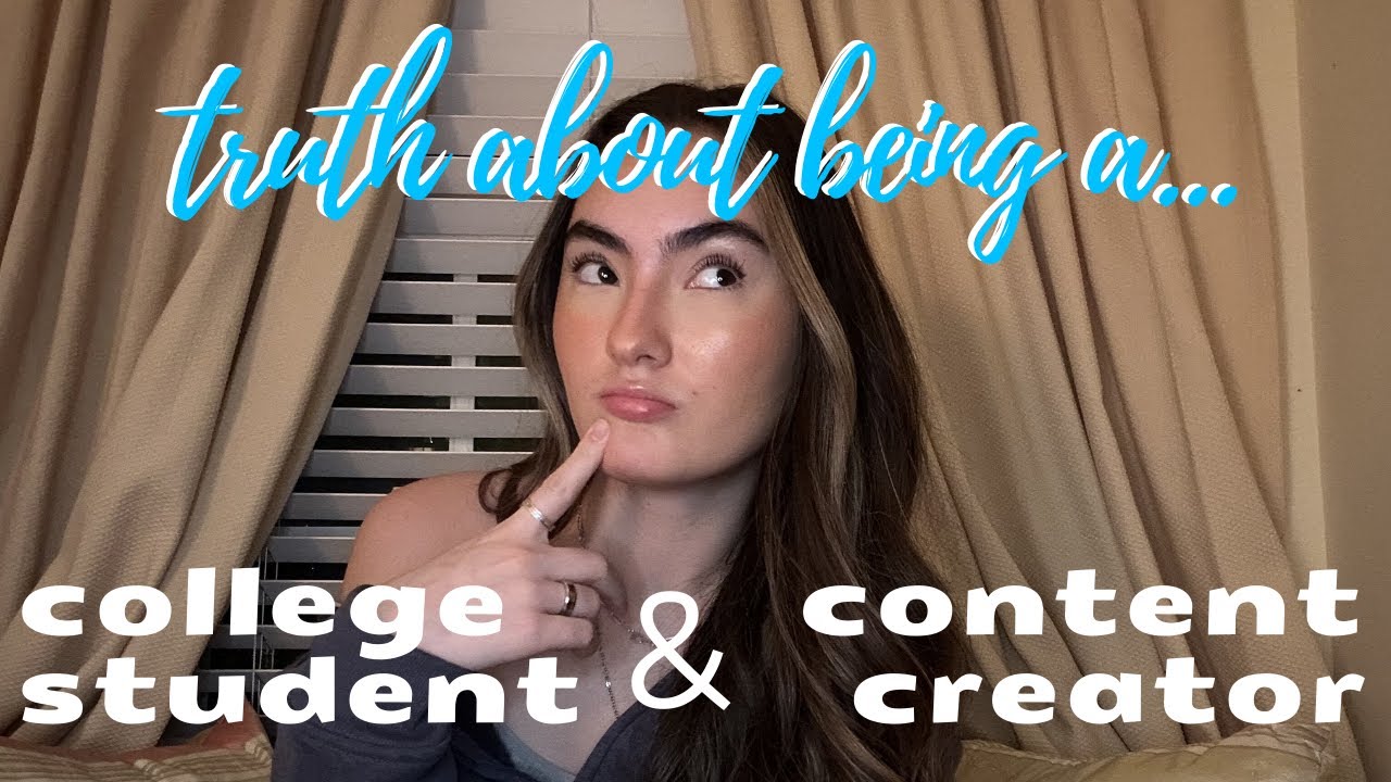 the reality of being a COLLEGE STUDENT & a YOUTUBER...