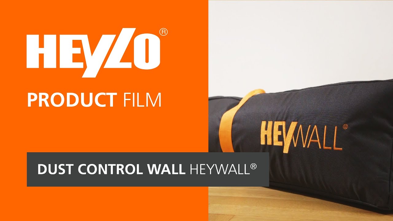 Dust conrol wall HEYWALL® [Heylo]: How do I renovate dust-free? Mobile dust control wall in use
