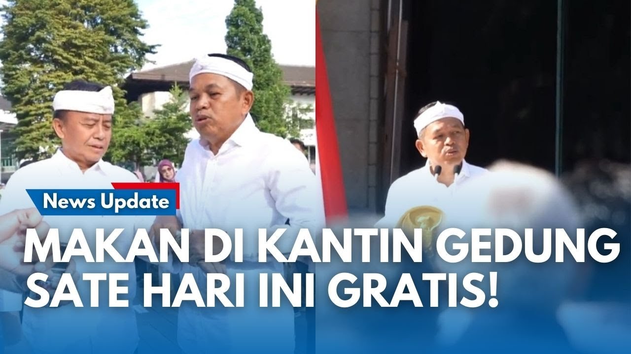 KANG DEDI PERTAMA KALI NGNTOR DI Gedung Sate Sejak Dilantik: Sarapan & Makan Siang Gratis di Kantin