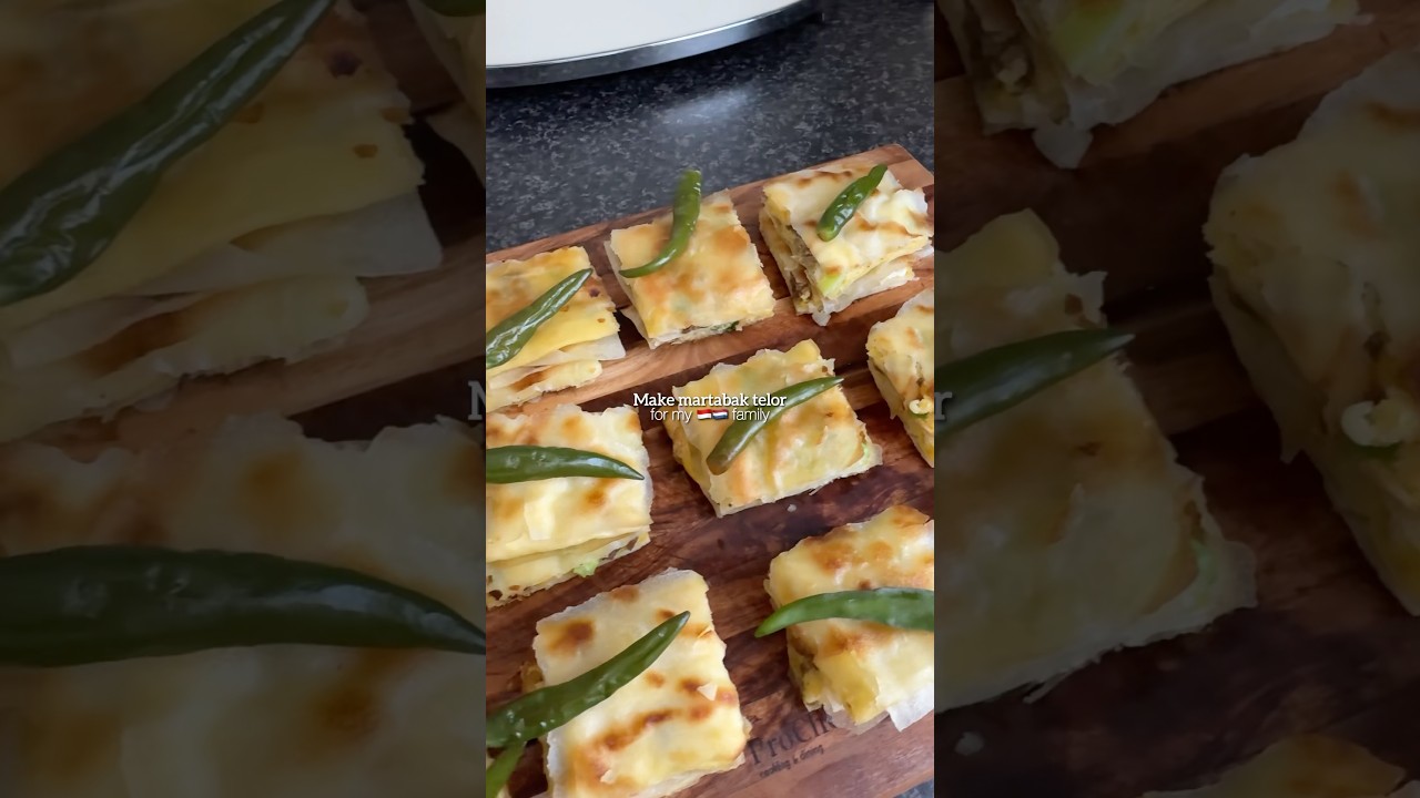 Martabak Telur with Spring Roll Wrappers