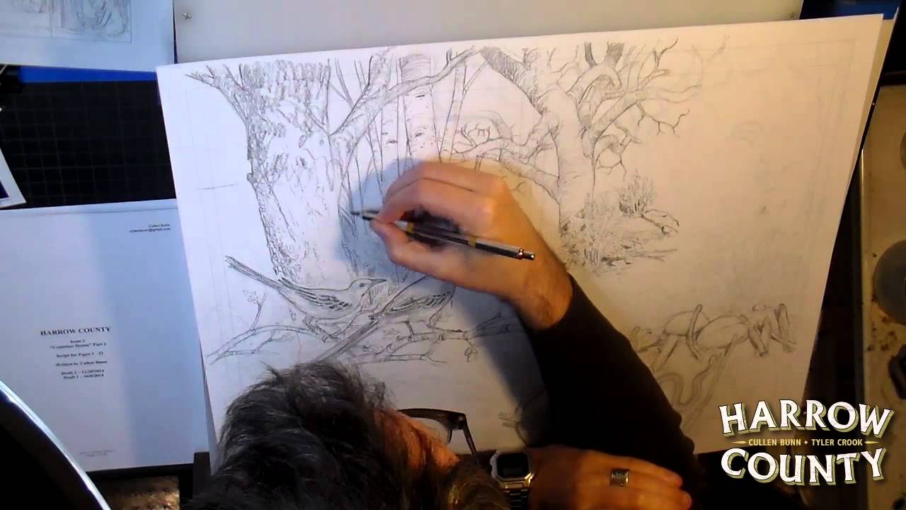 Harrow County Pencil Art Time-Lapse