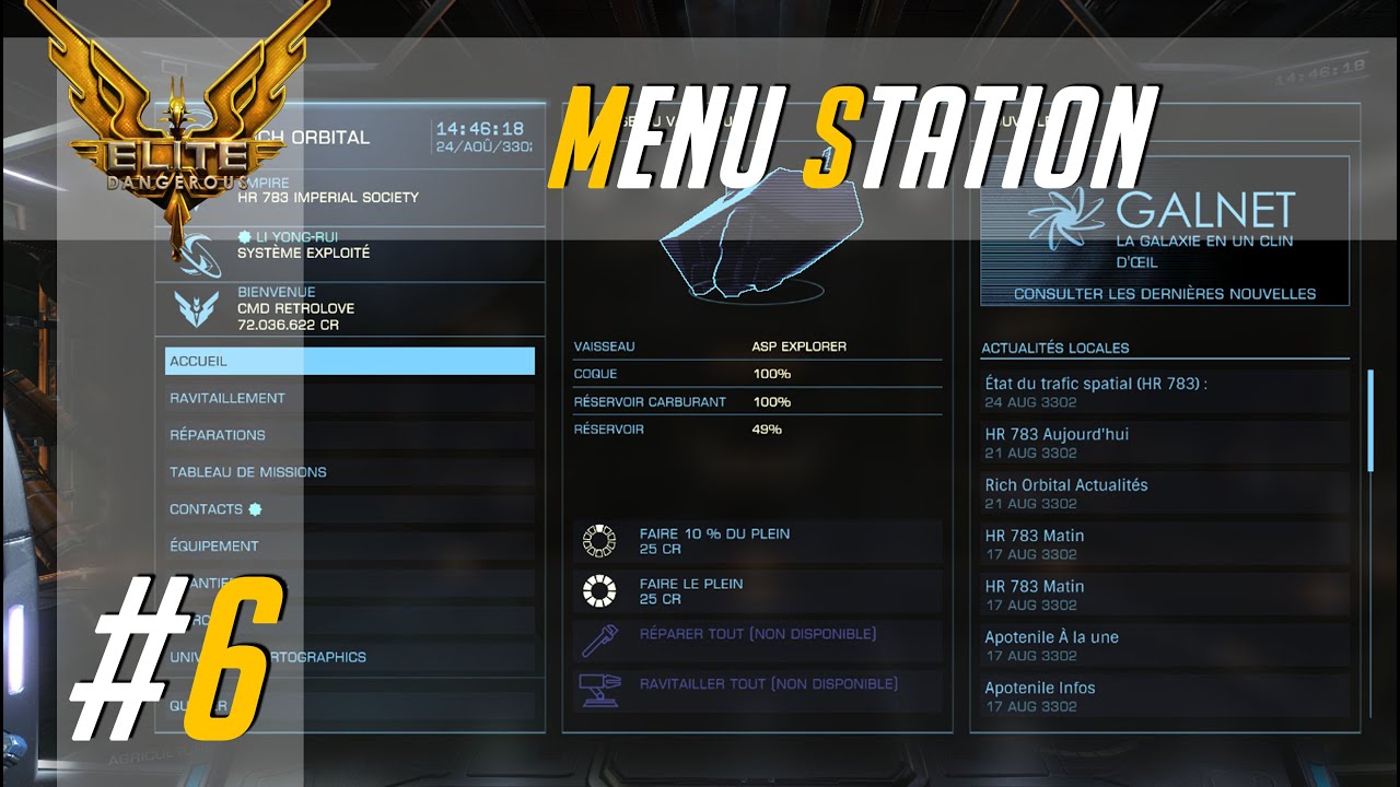 Menu des stations - #6 || Elite: Dangerous