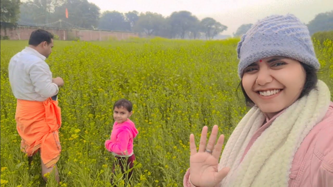 24 January 2026 papa, bua, or manvi matar todne gye hai #farmer #pea #matr #buabhatijee #papabeti