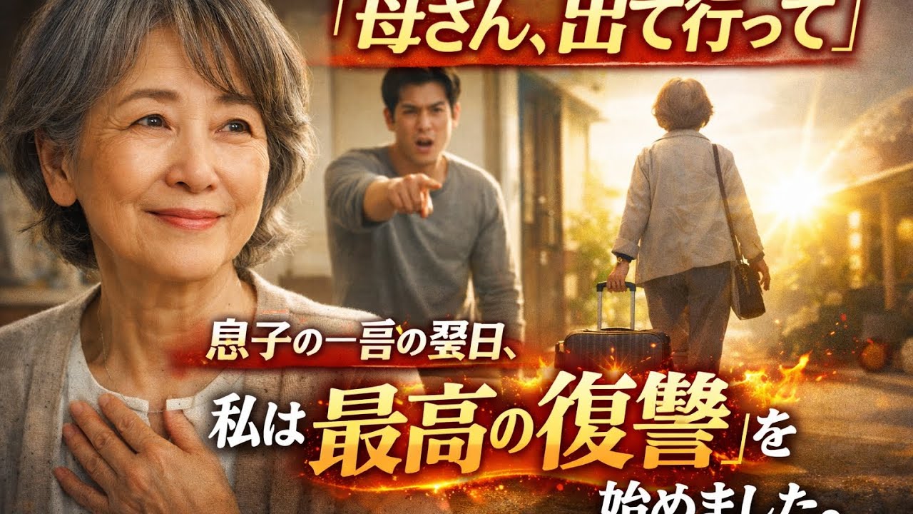 「母さん、出て行って」息子の一言の翌日、私は静かに“最高の復讐”を始めました。