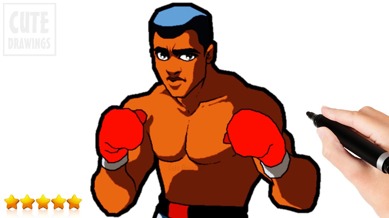 How to draw MUHAMMAD ALI easy step by step 🥊🥊