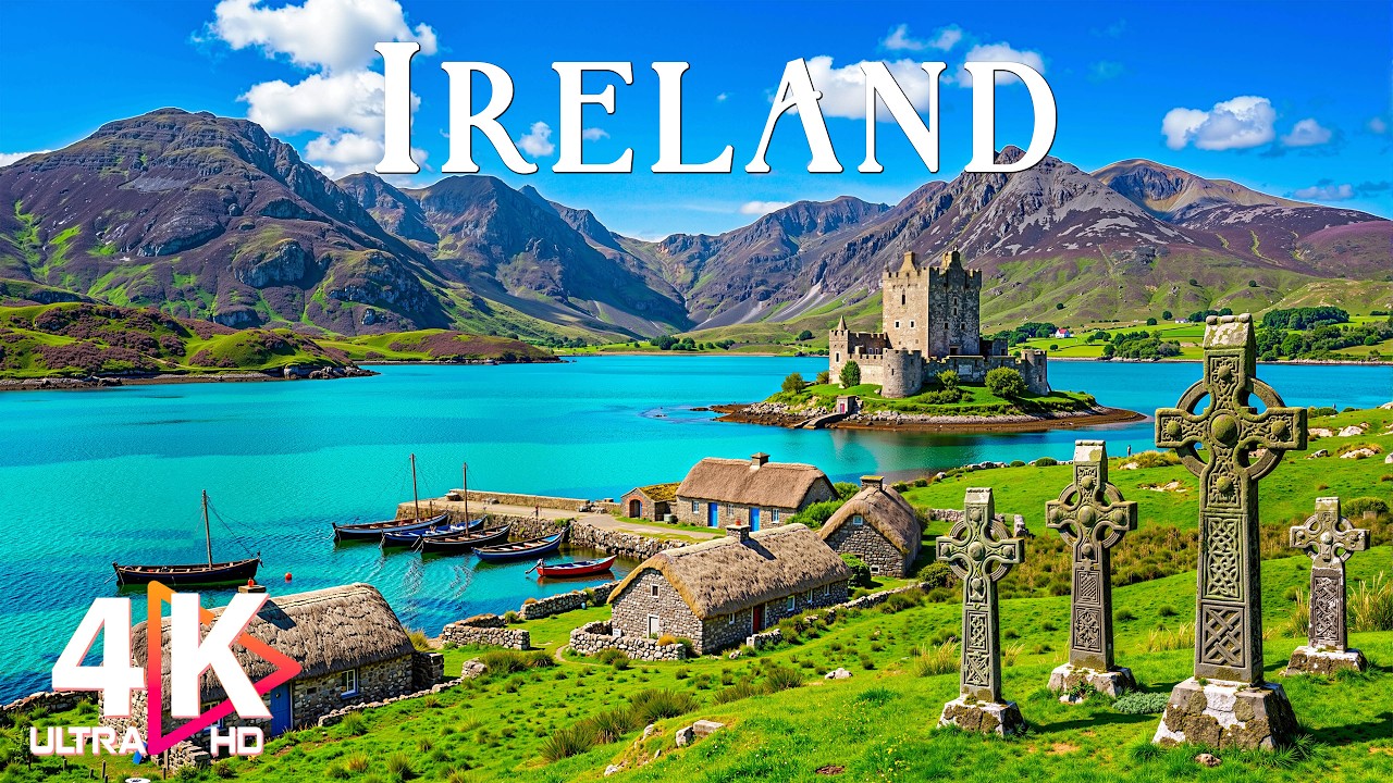 Ireland 4K | Discover the Wild Atlantic Beauty – Rugged Cliffs, Green Fields & Endless Ocean Views