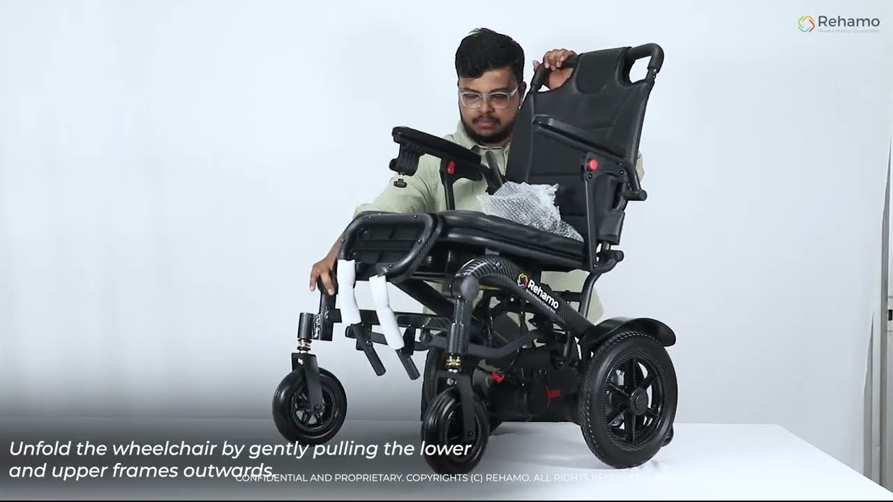 Unboxing the Rehamo Electra Compact Eco- Foldable Electric Wheelchair