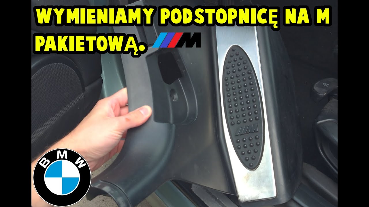 Demontaż podstopnicy-wymiana na M-Pakietową BMW E46 Coupe/Cabrio/Sedan/Touring. Removal of the riser