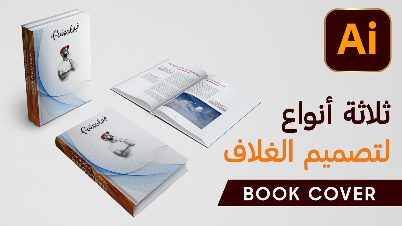 تصميم غلاف الكتاب والمجلة ( كل الأنواع ) - Adobe Illustrator