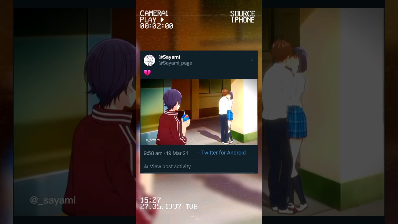 Sad Anime Heartbreak Moments🥀🖤#anime #shorts@Sayami_7011