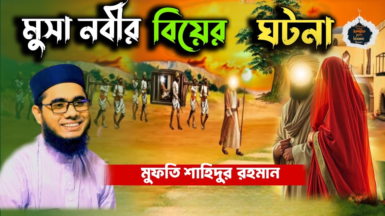 মুসা নবীর বিয়ের ঘটনা | mufti shahidur rahman mahmudabadi waz | ওয়াজ ২০২৫ #islamicwazbangla 