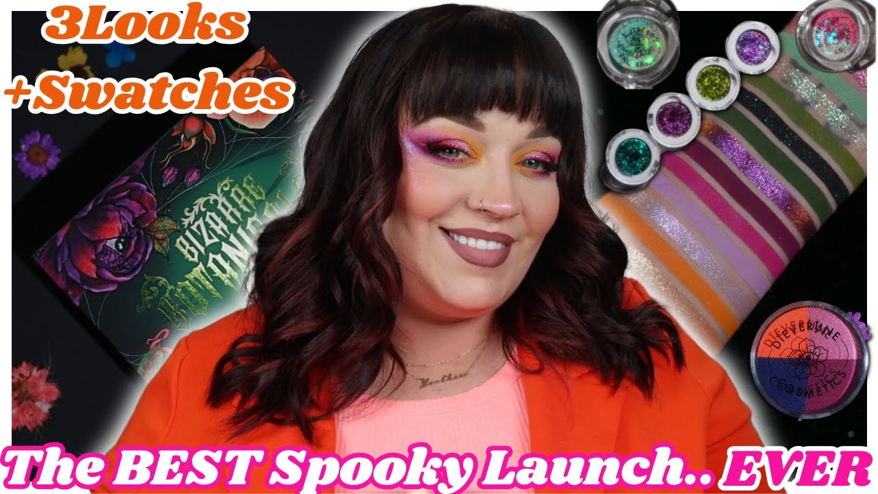 *NEW* Dieverune Cosmetics Bizarre Botanicals Collection  3Looks + Swatches #newmakeupreleases