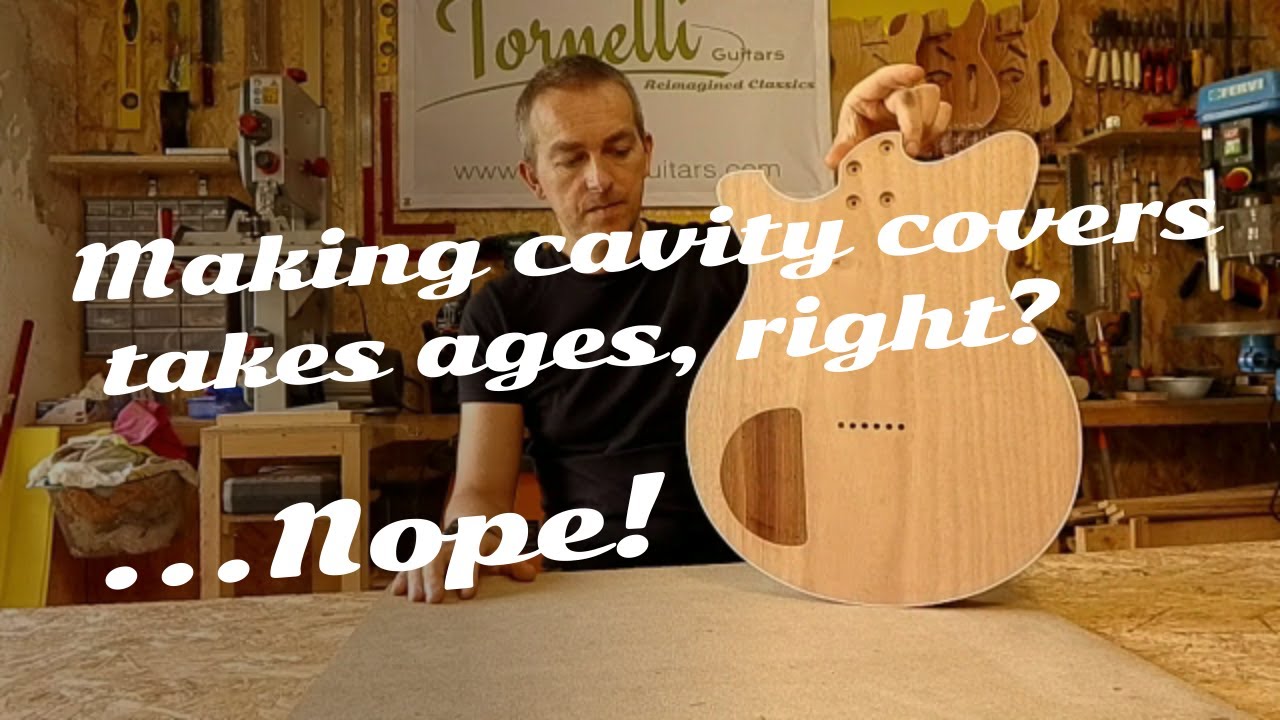 Make a Guitar Control Cavity Cover | Simple & fast!