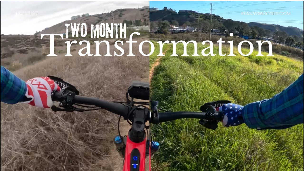 San Diego mountain biking, trail review for beginner and advanced riders, green grass of winter 