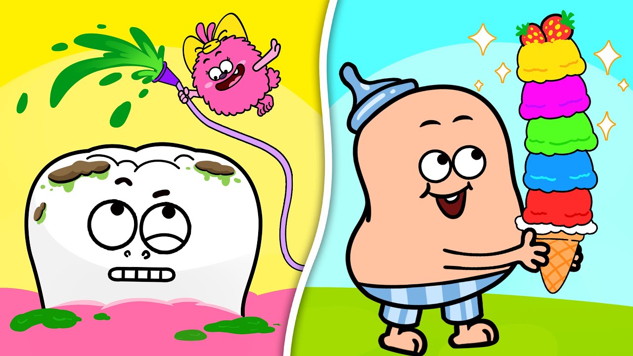 Brush Your Teeth - Hacky Baby - Healthy Ice Cream Song - Healthy Habits - Nursery Rhymes