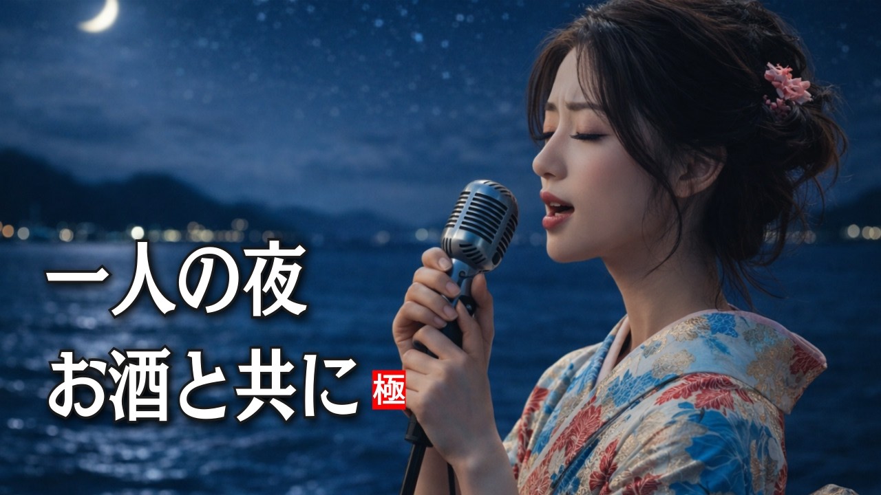 「もう一度、逢いたくて…」 一人の夜、お酒と共に聴く哀愁の昭和演歌メドレー 【懐メロ / 作業用BGM】