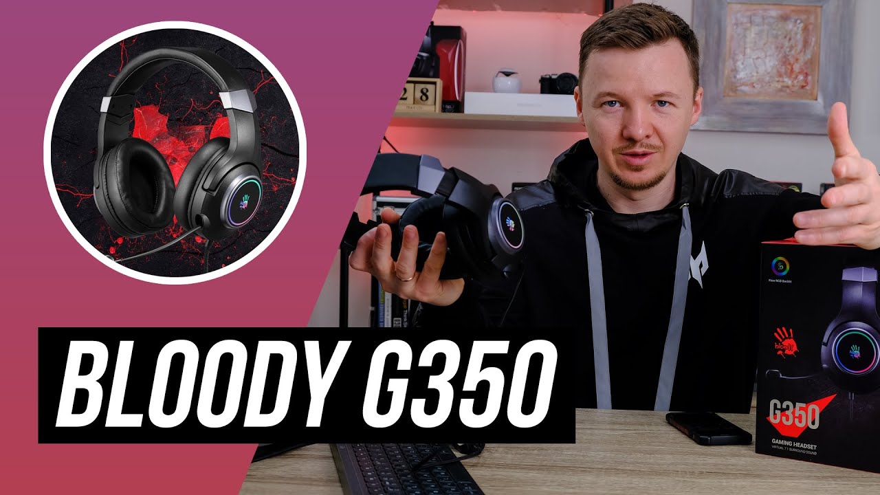 Bloody G350: недорогая игровая гарнитура с 7.1 и RGB