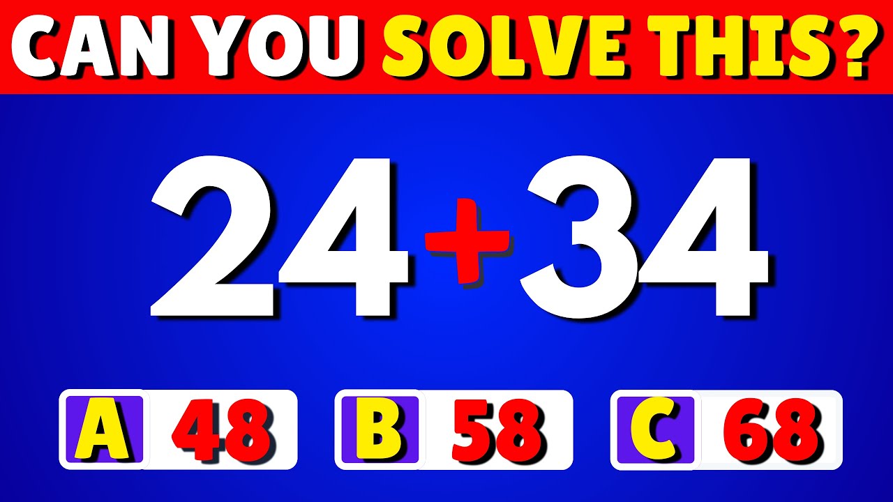 Only Math Geniuses Pass This Quiz I 3 Difficulty Levels