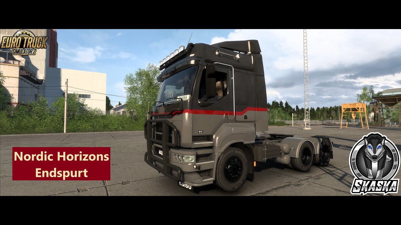 European Truck Simulator  - Nordic Horizons Endspurt mit dem SISU c600