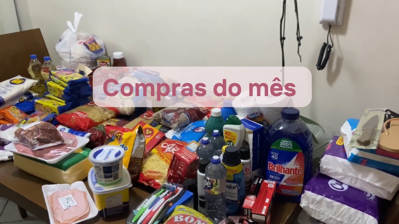 Nossa compra do mes de Março vlogando  no supermercado por Janaina Castro
