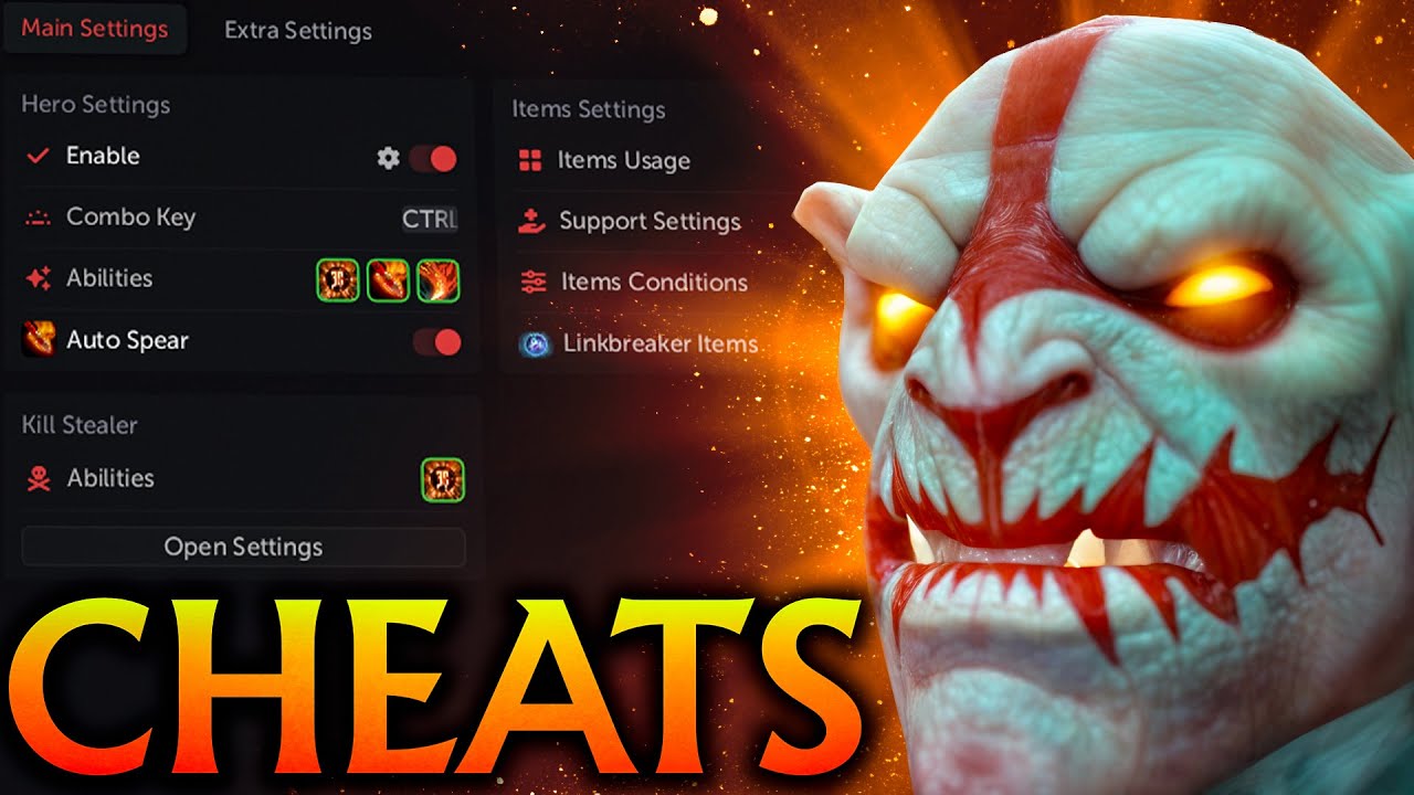 Huskar with Cheats Is Too Strong and Unkillable! Umbrella Dota 2