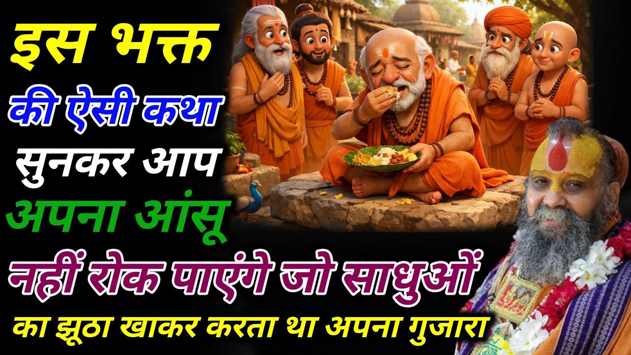 इस भक्त की ऐसी कथा सुनकर आप अपना आंसू नहीं रोक पाएंगे जो साधुओं का झूठा खाकर करता था अपना गुजारा🙏🔥