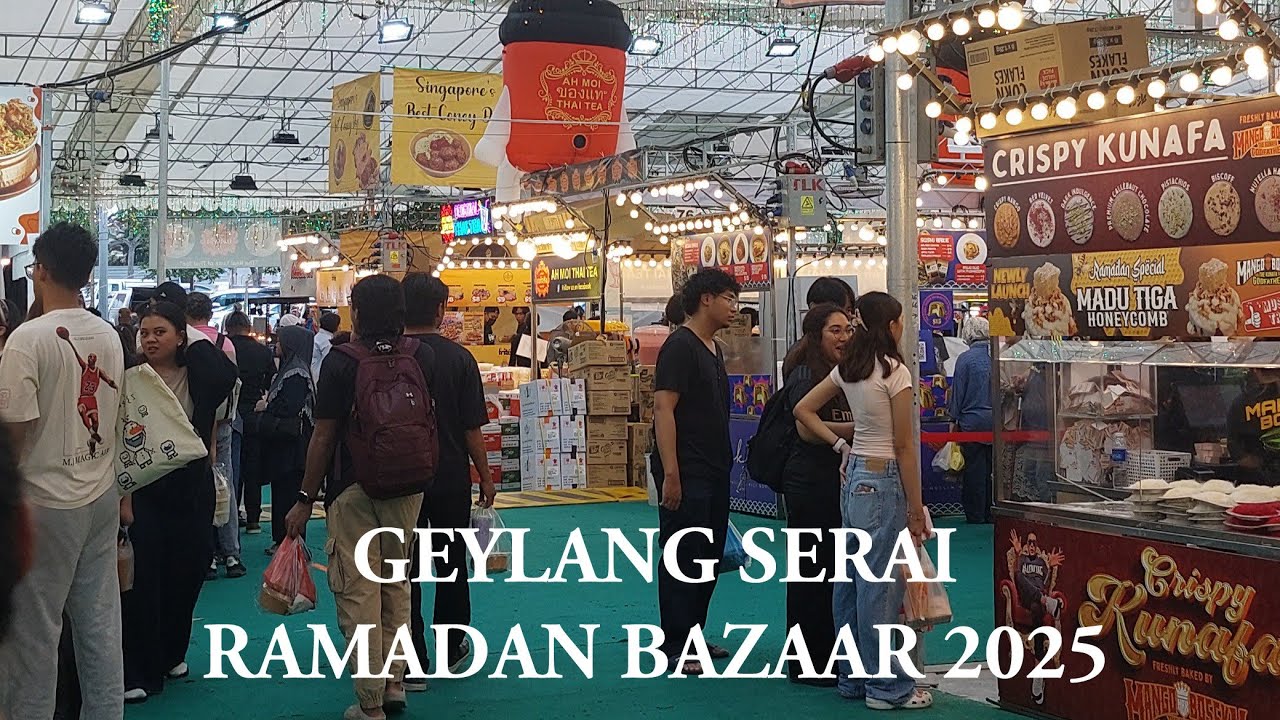 [4K] 🇸🇬 Biggest Ramadan Bazaar in Singapore | Geylang Serai