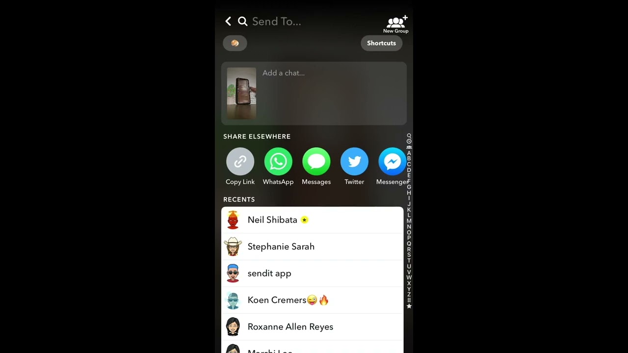 How to copy a link to Snapchat Spotlight?