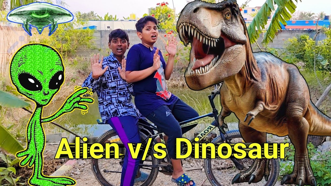 Alien 👽 V/S Dinosaur  🦕 | comedy video | funny video | Monika miniature cooking