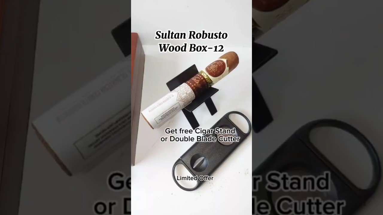 Sultan Robusto Wood Box12 Free Cigar Stand Limited Offer #cerutuindonesia #cerutukuba #cigar #luxury