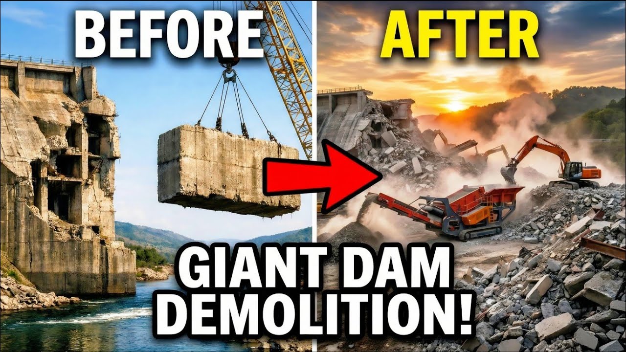 How Massive Dams Are Dismantled and Removed (FULL PROCESS